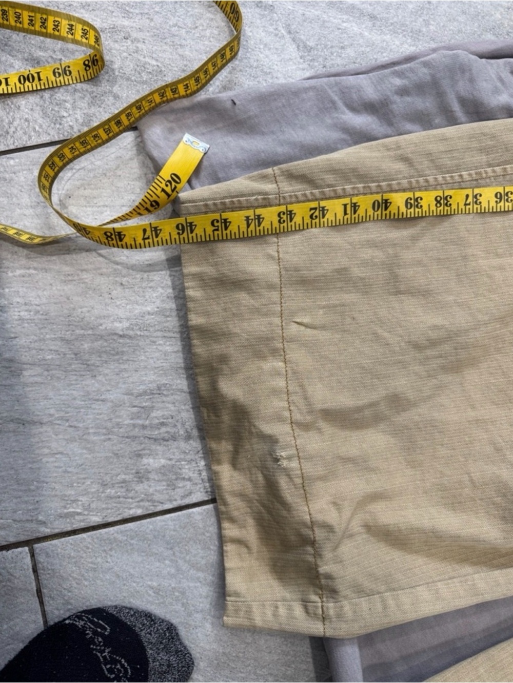 Anthropologie - Wide Leg Overalls Jumpsuit - size 14 (tiny hole) - Picture 7 of 7